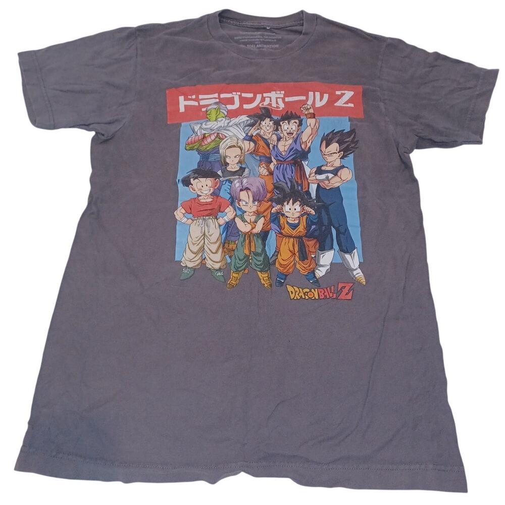 Nice DRAGONBALLZ Toei Animation T-Shirt Size Small 34/36 Gray